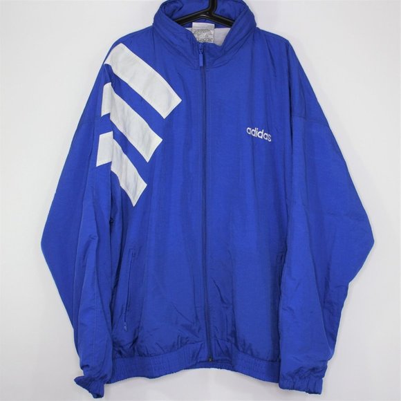 adidas Other - Vintage Adidas Mens XL Packable Hood Spell Out Windbreaker Jacket F803